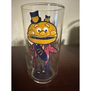 Vintage McDonalds Mayor McCheese Collector Series 6" Glass 1970s